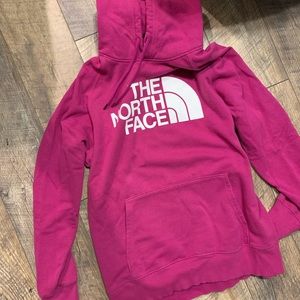 Magenta North Face Hoodie. Super soft!